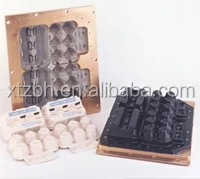 
plastic injection egg box/carton pulp molding forming machine 4+4&6+4&12&20 cell best quality paper egg box/carton mold/mould 