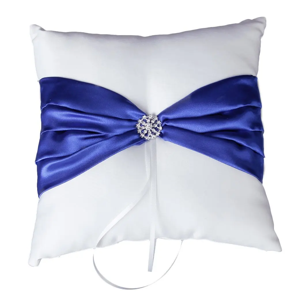 White royal blue. Королевские атласные подушечки. Cushion Royal Pillows. Подушка атласная 