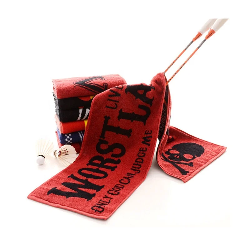 Custom Logo Embroidered Cotton Fitness Sweat Towel For Men And Women