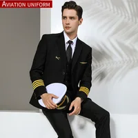 

Wholesale airline flight aviation pilot shirt suits uniforms for men