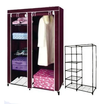 Portable Folding Fabric Wardrobe/closet/canvas/cabinet/almirah Design ...