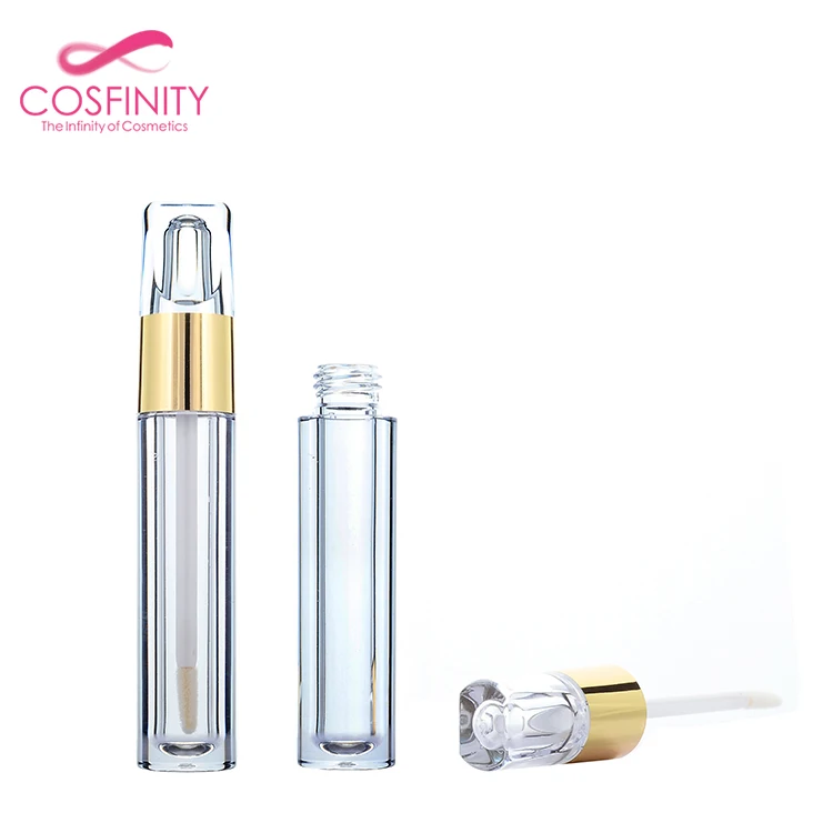 2017 make your own fancy lip gloss bottle empty container plastic acrylic tube unique lipgloss tube packaging