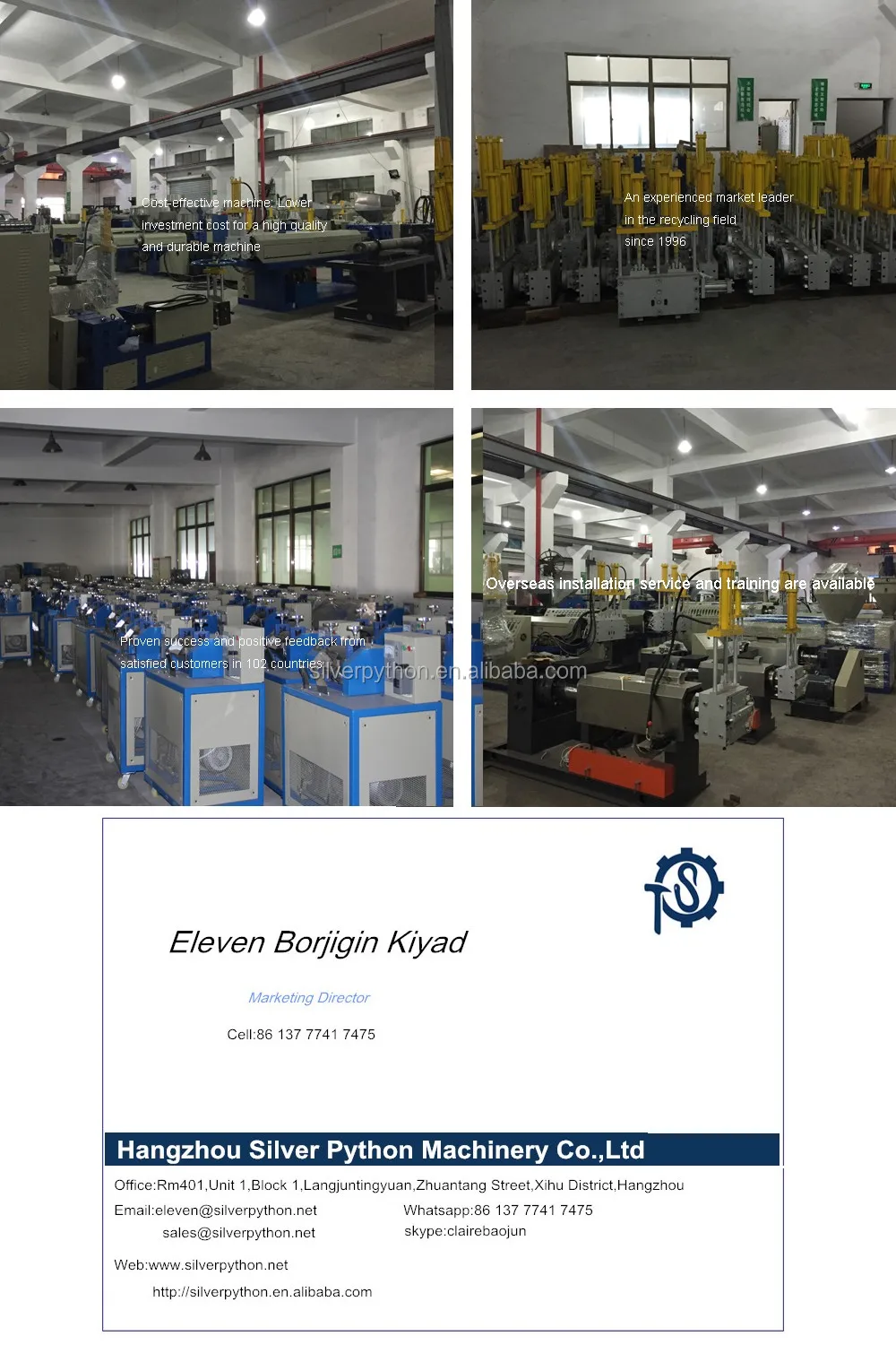 Plastic Granulating Machine Plastic Granule Raw Material Machine