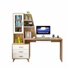 door drawer and bookcase computer desk wood for home