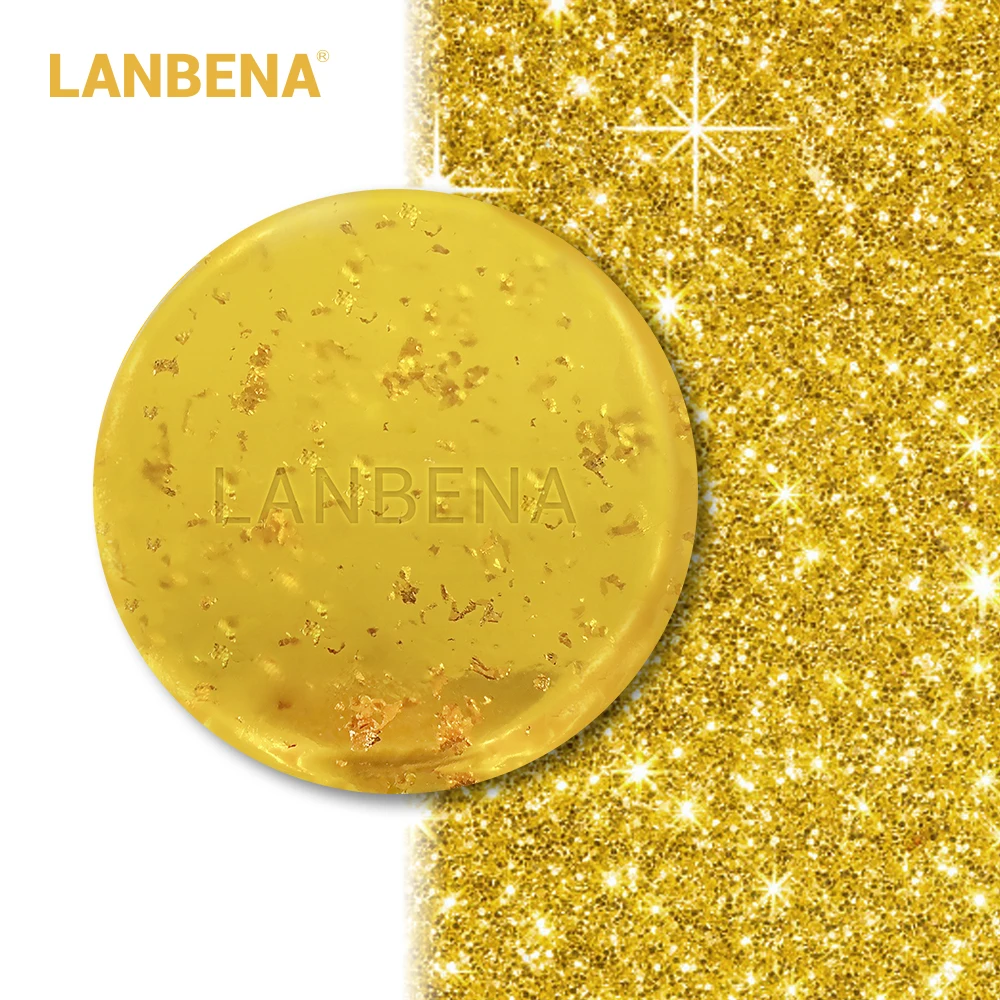 

LANBENA 24K Gold Handmade Soap Anti-Aging Seaweed Deep Cleansing Moisturizing Nourishing Whitening Anti-Wrinkle Beauty Face Care