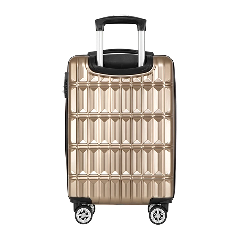 4 Wheels Trolley Custom Hand Carryon Travel Bags Hard Shell Abs Travelling Bags Luggage