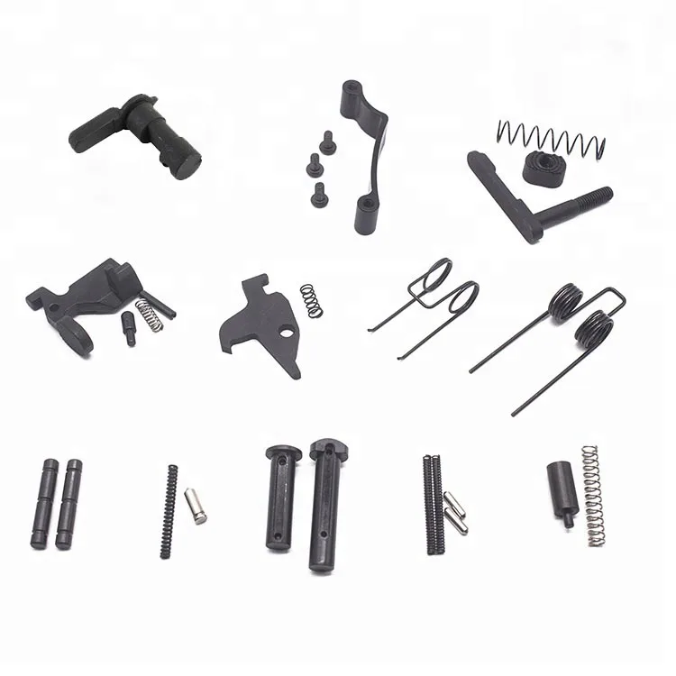 

Enhanced AR15 Lower Parts Kit 223/5.56 Spring Kit Replacement with Safety Selecter Magazine Catch, Black