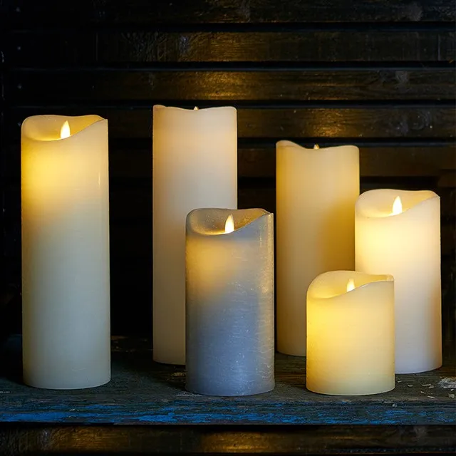 Battery Operated Moving Flame Led Candle With Dancing Wick Buy