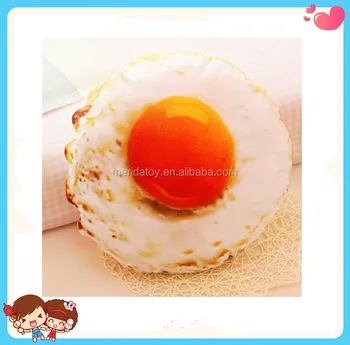 Wholesale Creative Food Shape Fried Egg Stuffed Plush Pillow