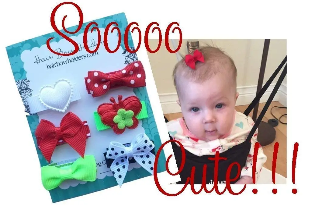 infant mini velcro bows