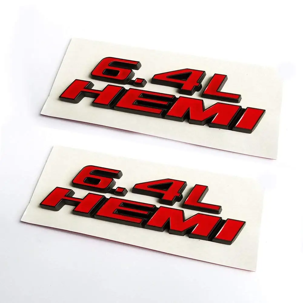 2set OEM Red /"392/" Emblems 392 Badge 3D for Hemi Dodge Challenger L RAM