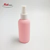 New frosted pick color PET personal care bottle with dispenser pump