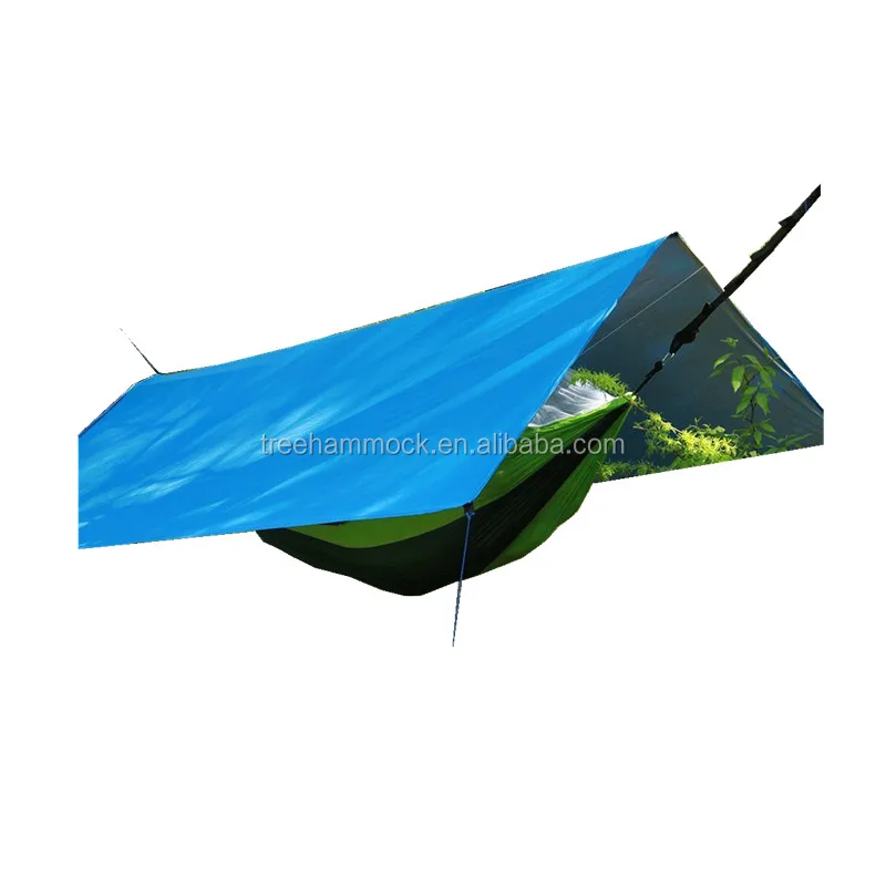 

Simple weather shield camping hammock tent fly lightweight polyester ripstop nylon hammock tent