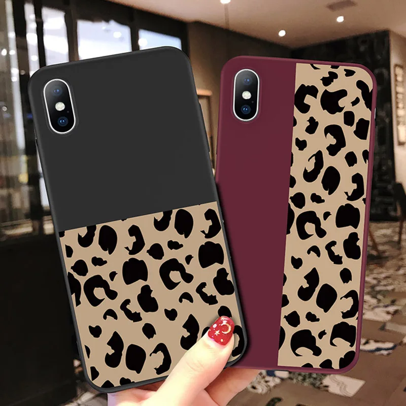 

LOVEBAY Hot Selling Fashion Leopard Print Phone Case Cover for iPhone X XR XS Max Soft TPU Case for iPhone 6 6s 7 8 plus