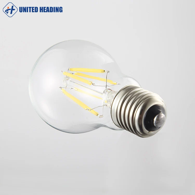 e26 e27 b22 flexible lamparas led filament light with a60 leb bulb china supplier