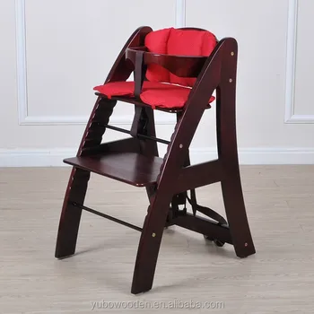 kids wooden high chair