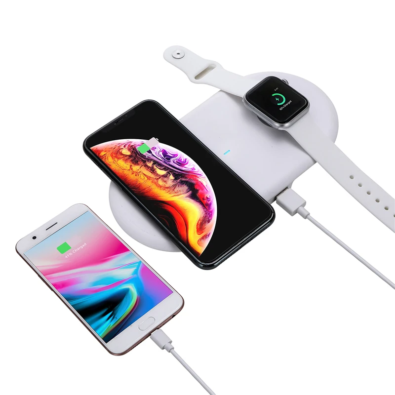 2019 trends Phone Accessories QI Wireless Charger with 3 coil Qi Wireless Charging Stand Ports