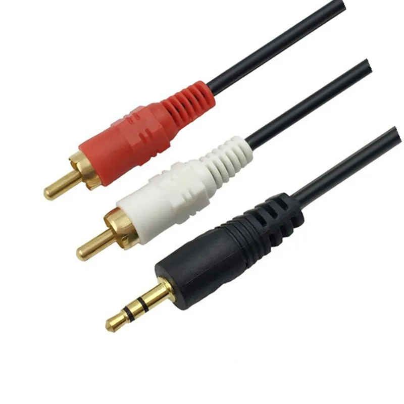 

Cabletolink factory 2019 Top quality 3.5mm Male Stereo to 2 Male RCA Audio Adapter Cable - 6 Feet