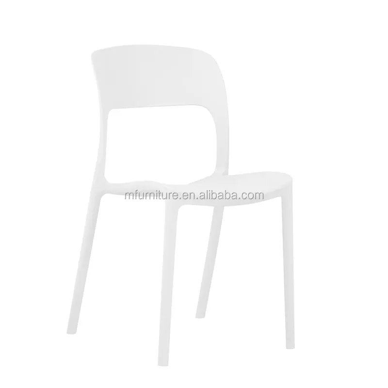
Cheap stackable plastic restaurant cafe high back dining armless chair 
