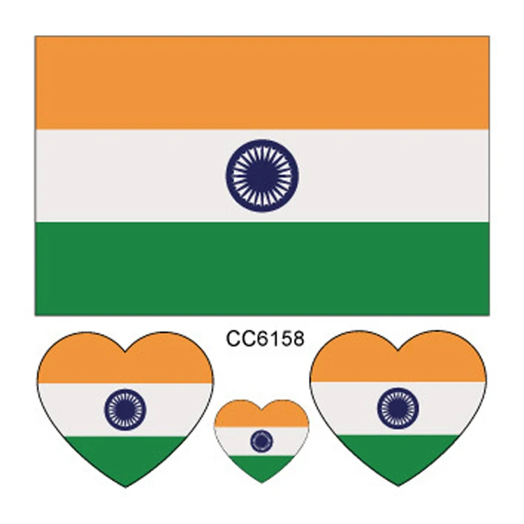 

India flag tattoo for 2018 world cup football fans