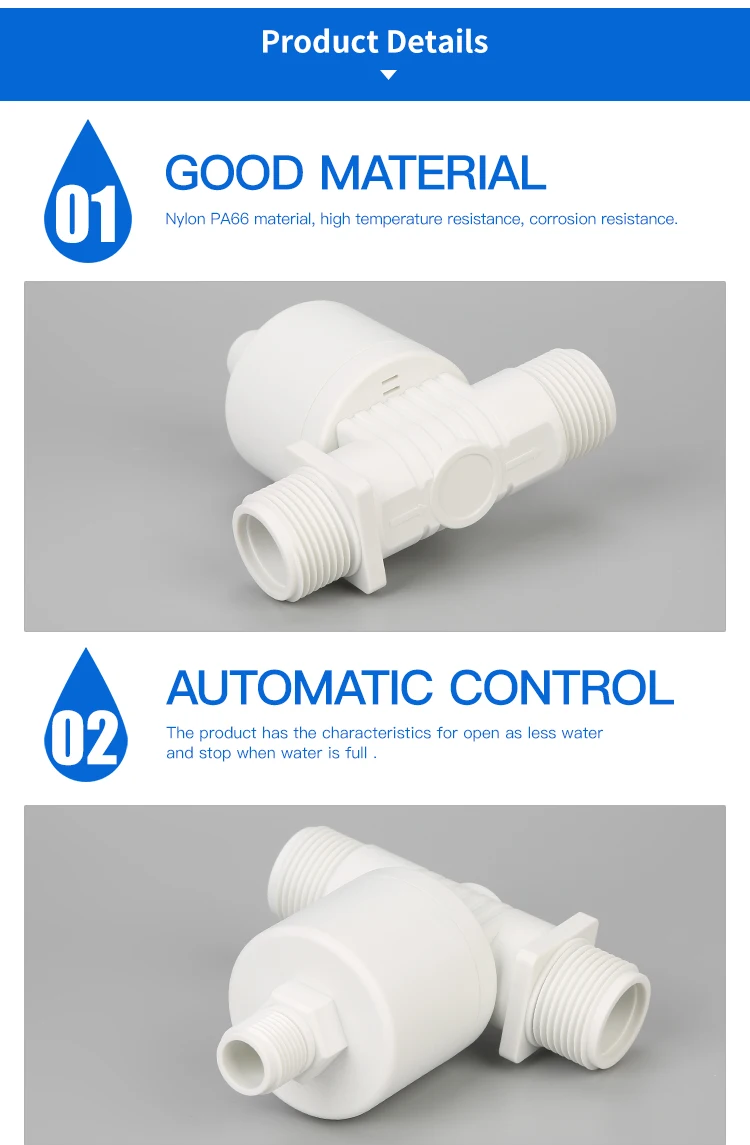 1inch,Dn25 Automatic Float Level Ball Control Valve For Solar And