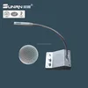 Glass window counter station dual-way intercom system with voice recording