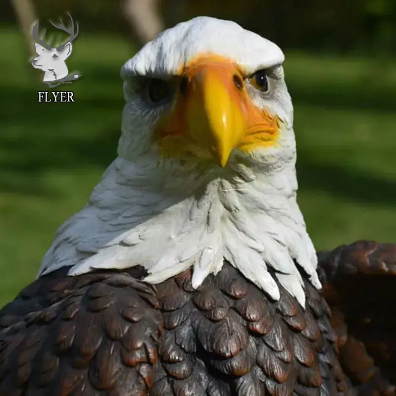 large resin eagle statues