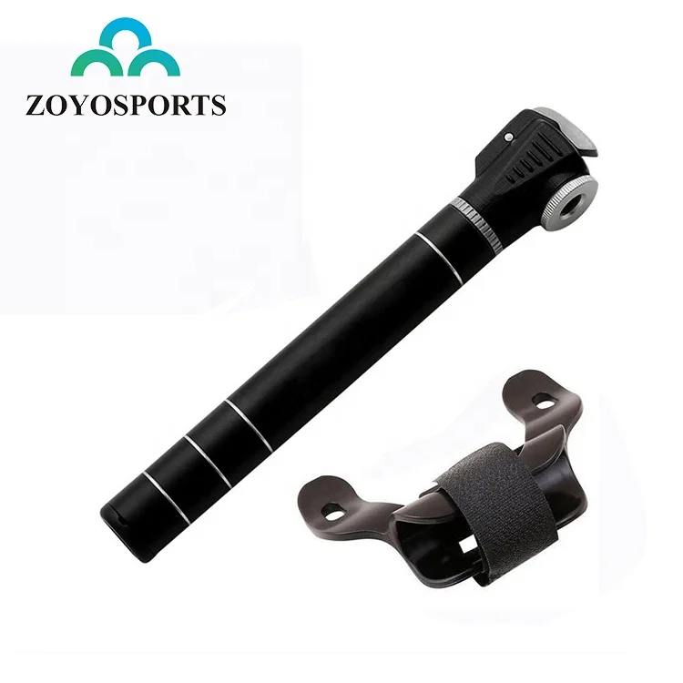 

ZOYOSPORTS Mountain Road BMX MTB Bicycle Tire Pump Mini Presta And Schrader Valve Portable Bike Air Hand Pump, Black or customized color