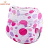 Lokeystar Pink Dots Fleece Waterproof Cheap High Absorption Breathable Reusable Cloth Baby Diaper