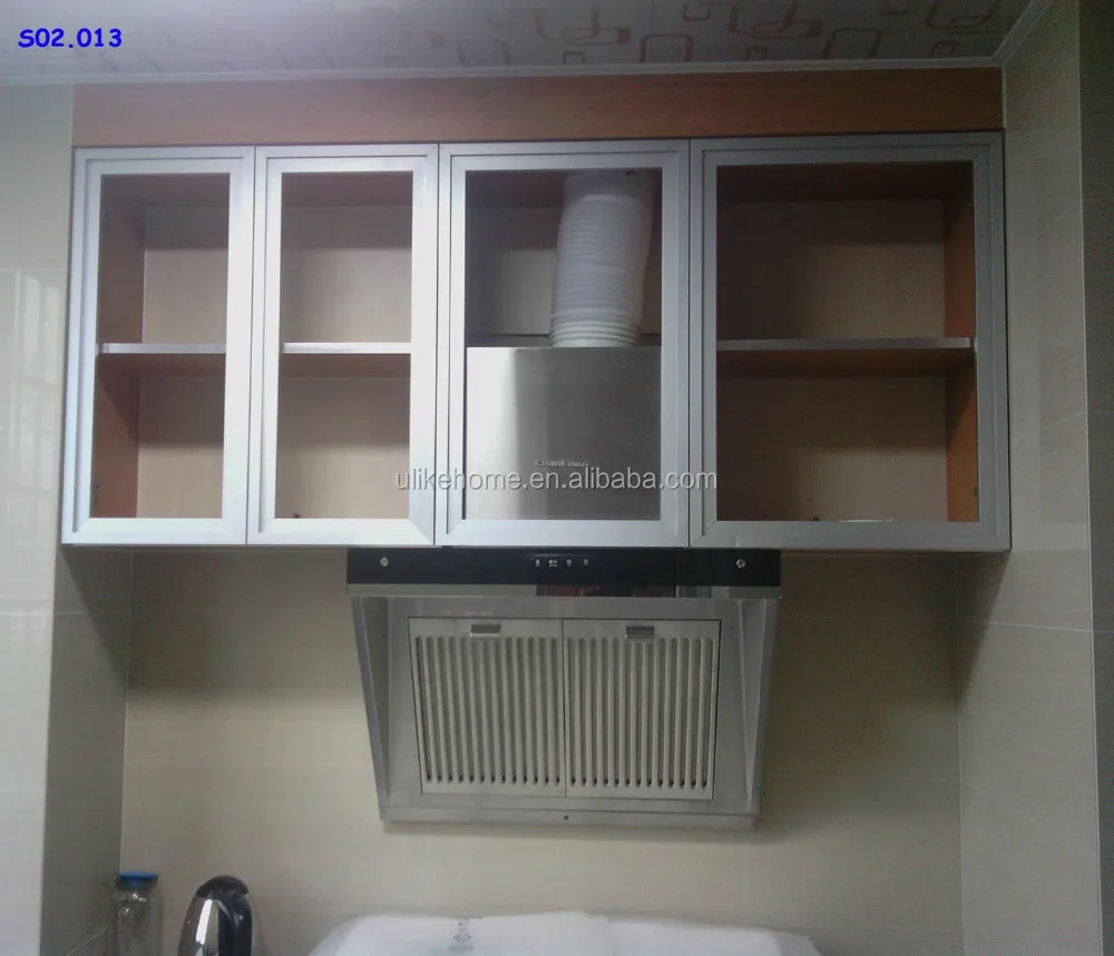 Kitchen Cabinet Aluminum Frame Glass Door - Modern Design with Custom ...