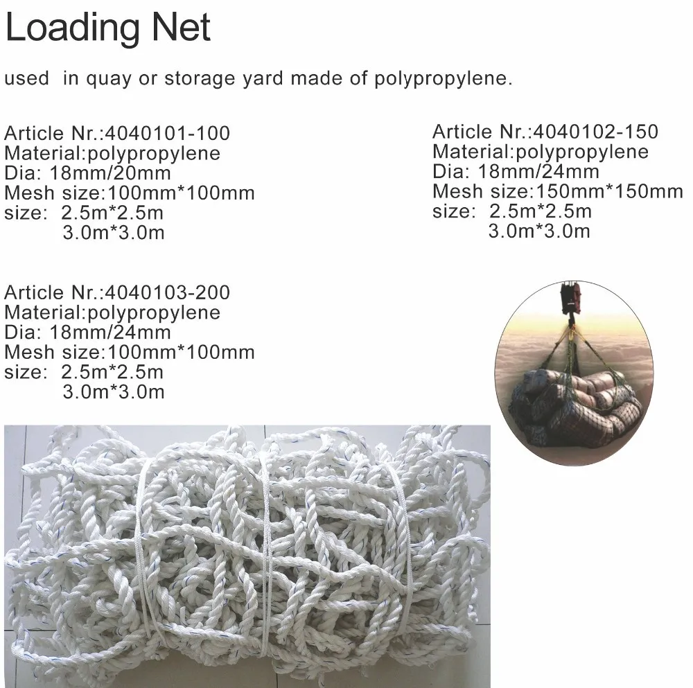 Wide Recognition Loading Cargo Netting Load Protection Net - Buy Laden ...