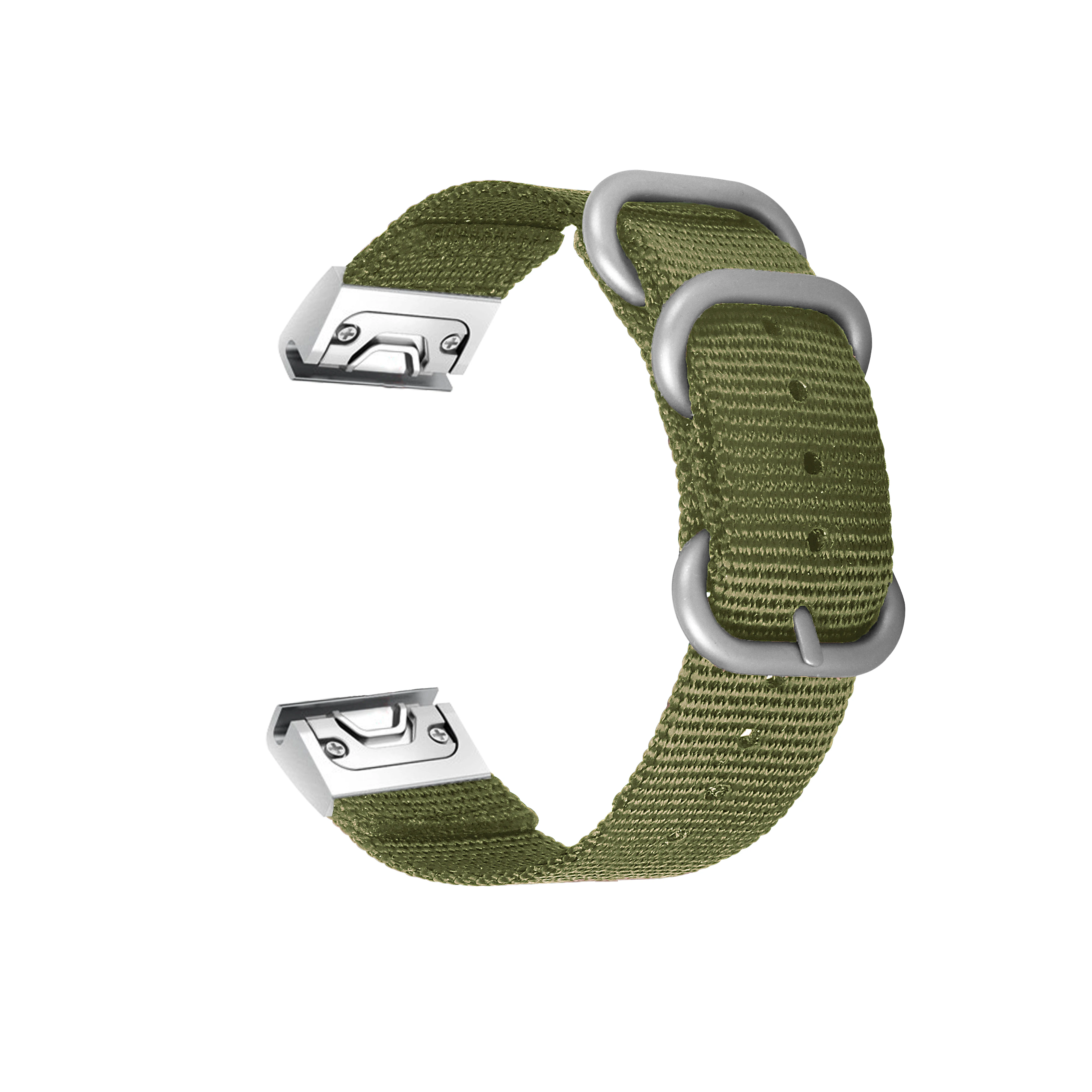 

High Quality Nylon Canvas Woven Quick Release Band With Buckle Strap For 26mm Garmin Fenix 3 5X, 9 colors