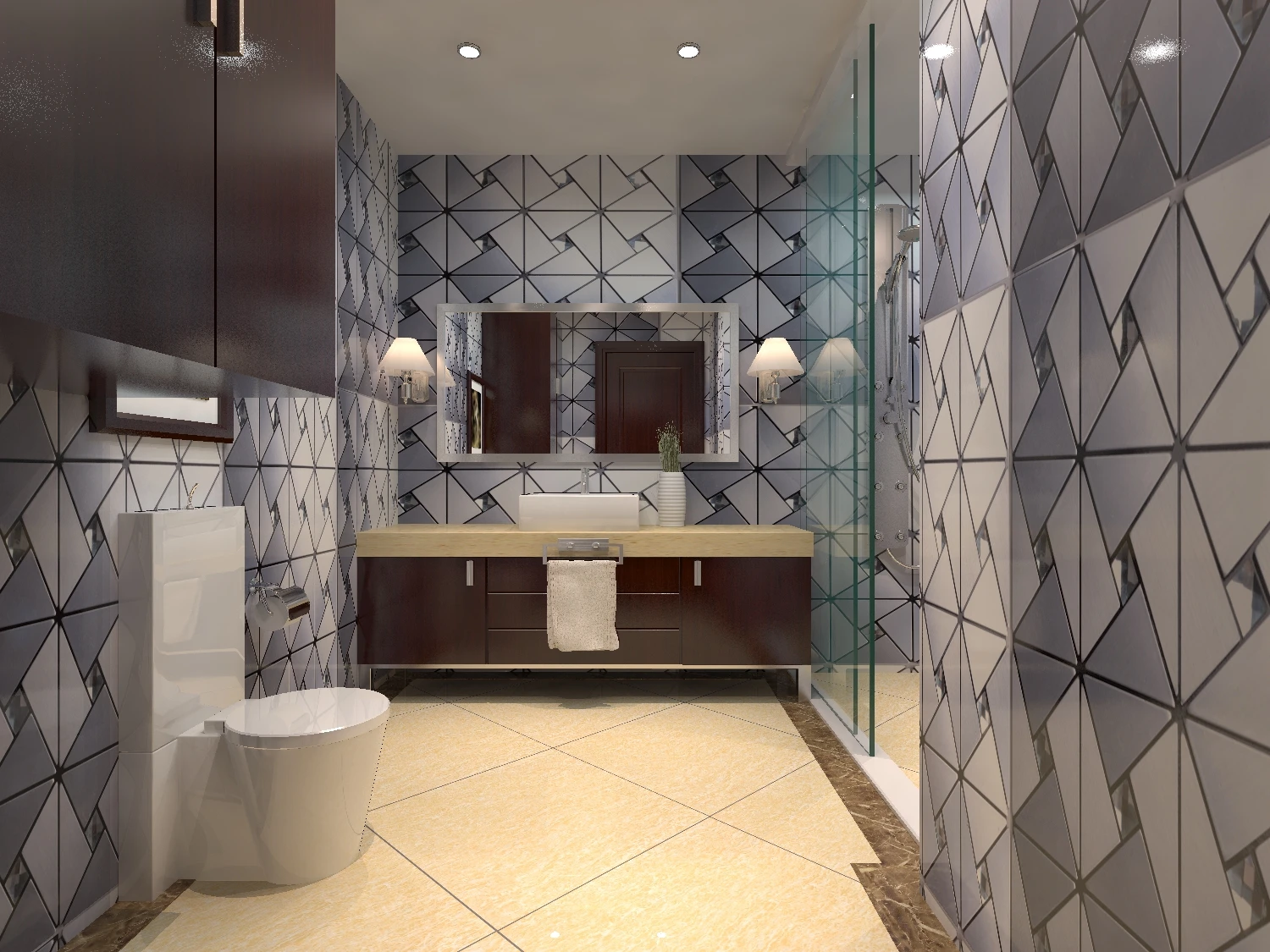 cheap self adhesive backsplash mosaic tile wall mirror