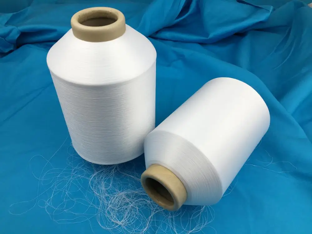 CQ Hot sale 75D/36F semi dull dyed polyester twist yarn for making label