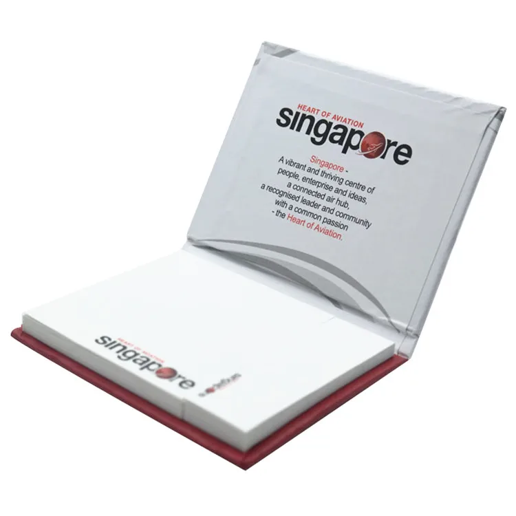 Wholesale Custom Office Hardcover Offset Printing Die Cut Sticky Note Memo Pads With Matt