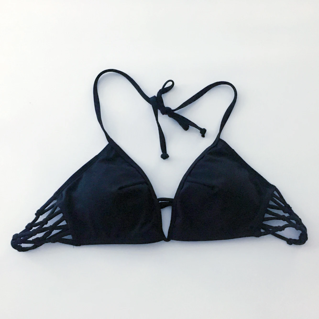 女性性感海滩比基尼回空心设计泳装开背透明比基尼女性泳装