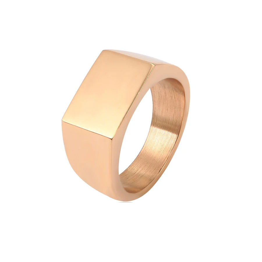 

15998 xuping 18K gold color men elegant ring with stainless steel