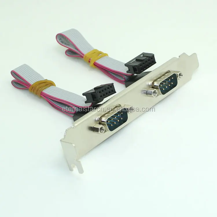 Rs232 Db 9 Pin Serial Port Connector With Ribbon Cable Db9 Male With 10