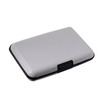 RFID Блокировка Алюминиевый кошелек/визитная карточка/пластиковая кредитная карта ПВХ держатель