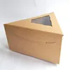 custom paper packaging box for pie sandwich with custom artwork size shape with clear lid