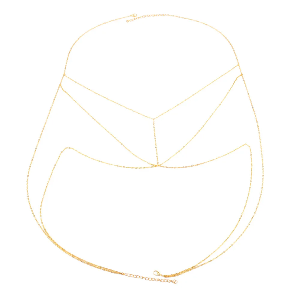 

VD Simple and creative chest chain Sexy double chain Female body chain