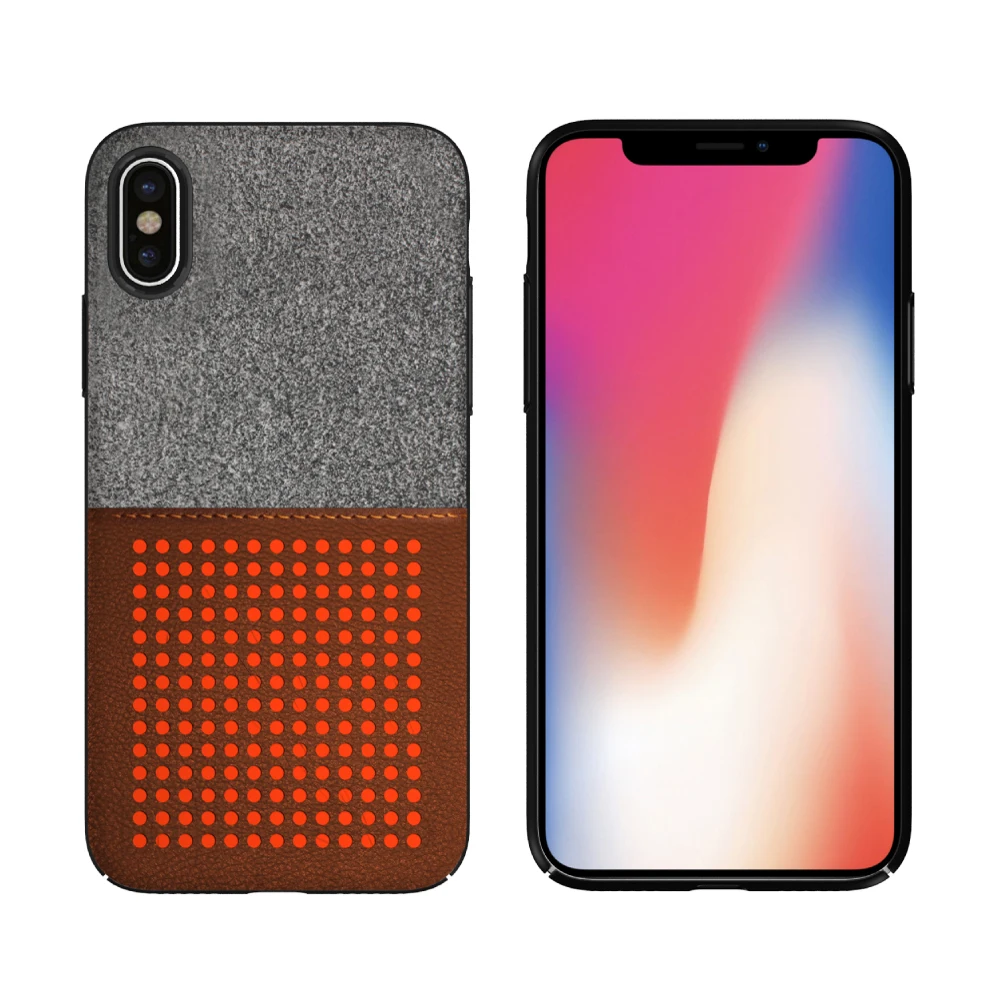 For iPhone X Case,PU Leather Phone Case With Card Holder Mobile Back Cover For iPhone X Leather Case