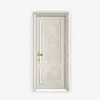 Cheapest 2019 New Design plastic Interior PVC coated MDF Wooden Doors for rooms