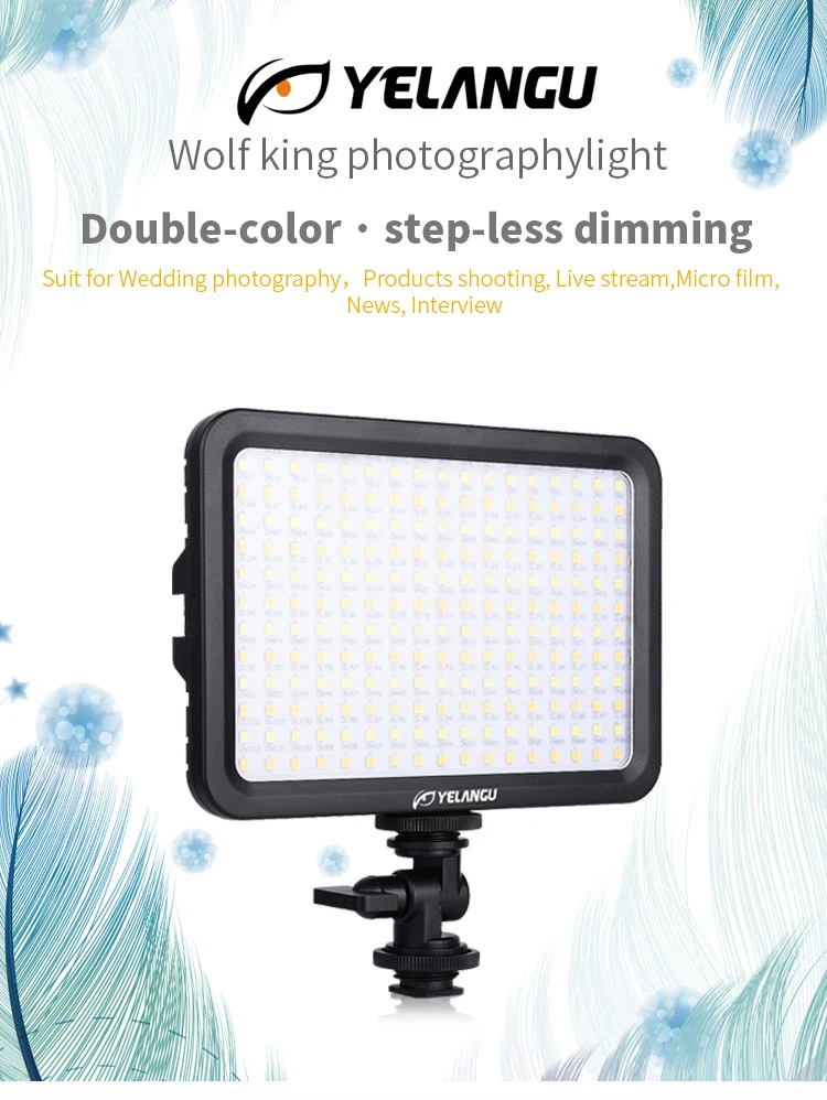 Yelangu Dslr Camera Video Shooting Light Bulb Led Camera Light And