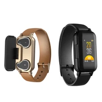 

2 In 1 T89 TWS Smart Binaural Bluetooth Headphone Fitness Bracelet With Heart Rate Monitor Smart Wristband Sport Watch Men Women