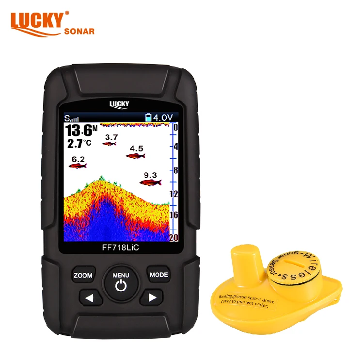 

LUCKY Rechargeable Sonar Wireless Fish Finder Waterproof Fish Sonar Finder for Sonar Fishing
