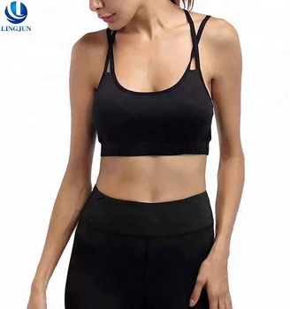 black dance sports bra