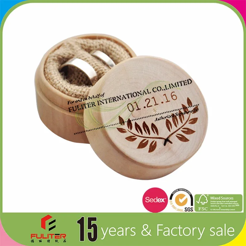 Simple And Elegant Small Round Wooden Box / Wooden Round Box Buy