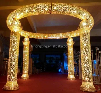 New Design Elegant Hot Sale Lighting Crystal Columns Wedding