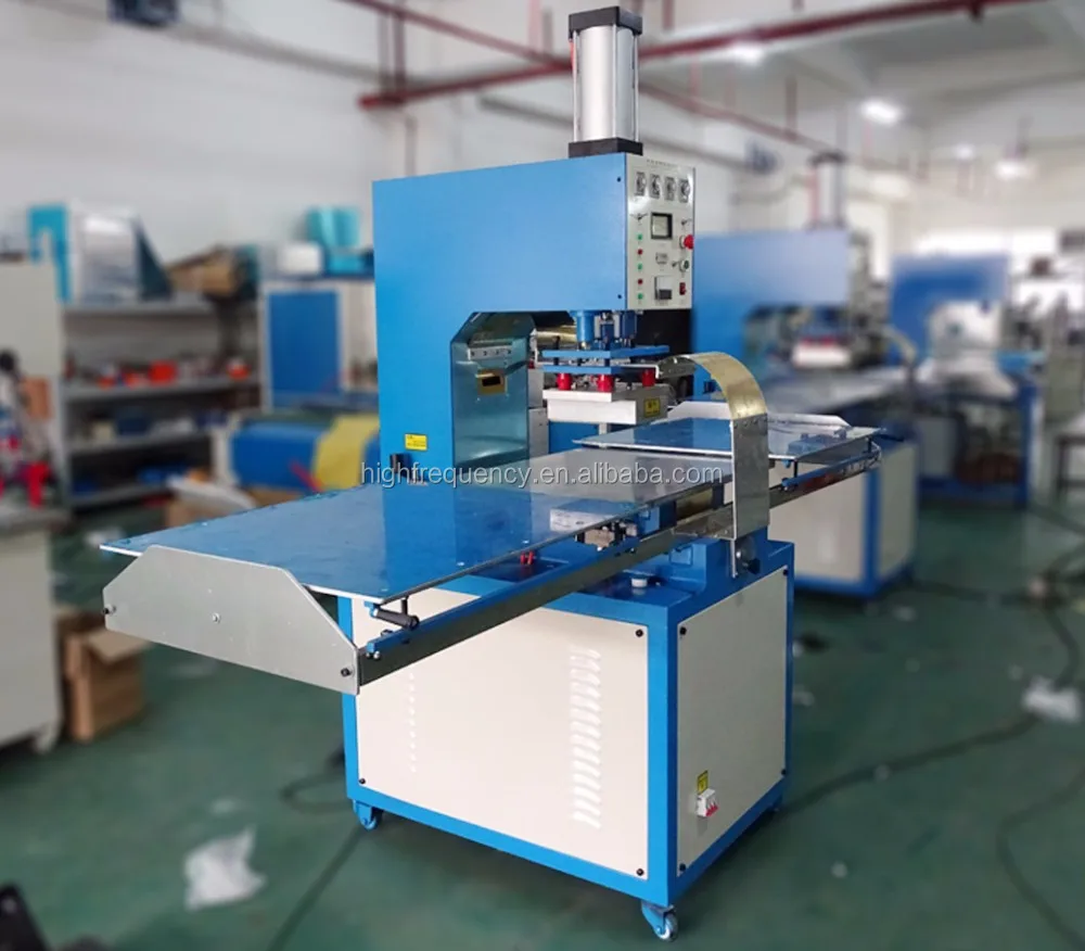 High frequency fusing and welding machine for pvc bath/car mat material
